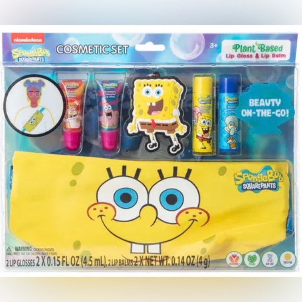 SpongeBob SquarePants Lip Gloss and Balm Set - Yellow and Blue